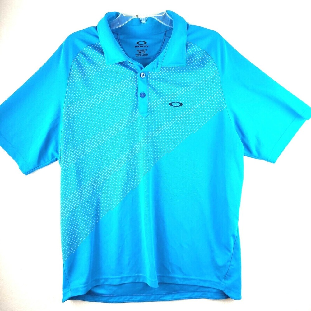 Oakley Mens Regular Fit  Extra Large Golf Golfer Rugby Blue Size XL